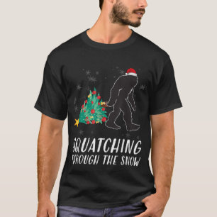 Sasquatsche Weihnachten Funny Bigfoot Kostüm Xmas T-Shirt