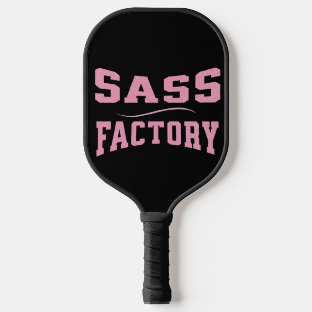 Sass Factory - Funny Pickleball Schläger (Vorderseite)