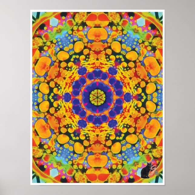 Sassafras Kinetic Collage Kaleidoscope Poster (Vorne)