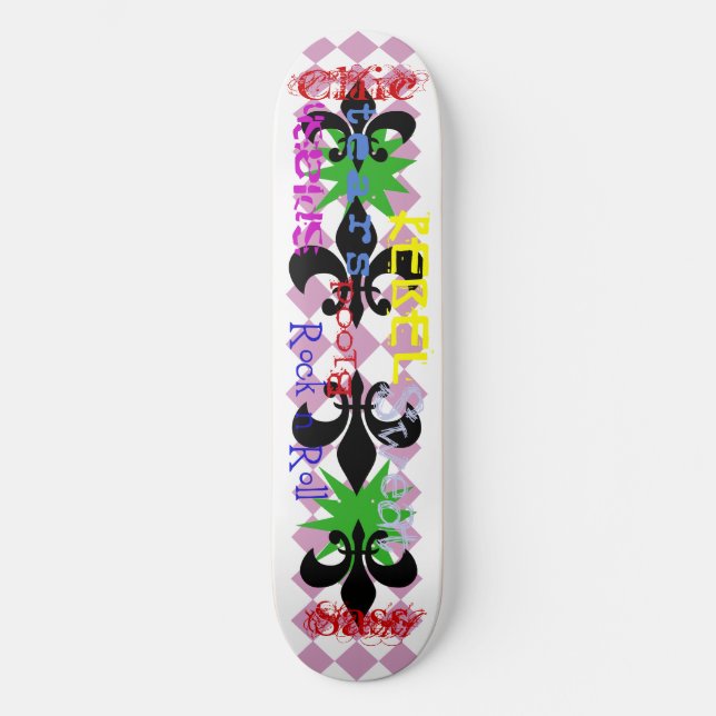 SassChic Skateboard (Vorderseite)