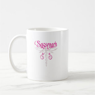 Sassenach Dragonfly Celtic Pink Scottish Gift  Kaffeetasse