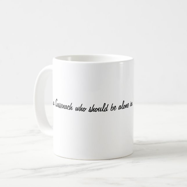 Sassenach Highlands Tasse. Kaffeetasse (Vorderseite Links)