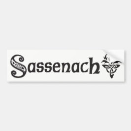 Sassenach - keltische Distel Autoaufkleber
