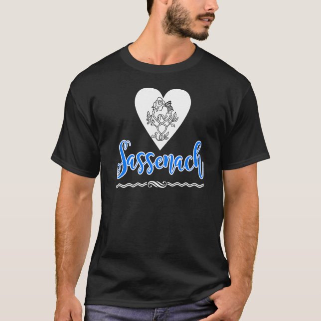 Sassenach Thistle Heart T-Shirt (Vorderseite)