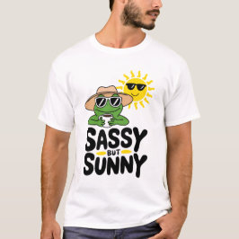 Sassenes, aber sonniges Froschdesign - Funny Summe T-Shirt