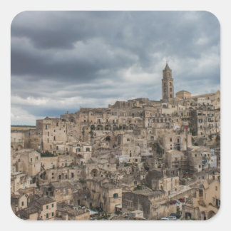 Sassi di Matera, Italien Quadratischer Aufkleber