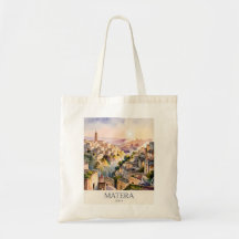 Sassi di Matera Reise Italien Höhlenstadt Aquarell