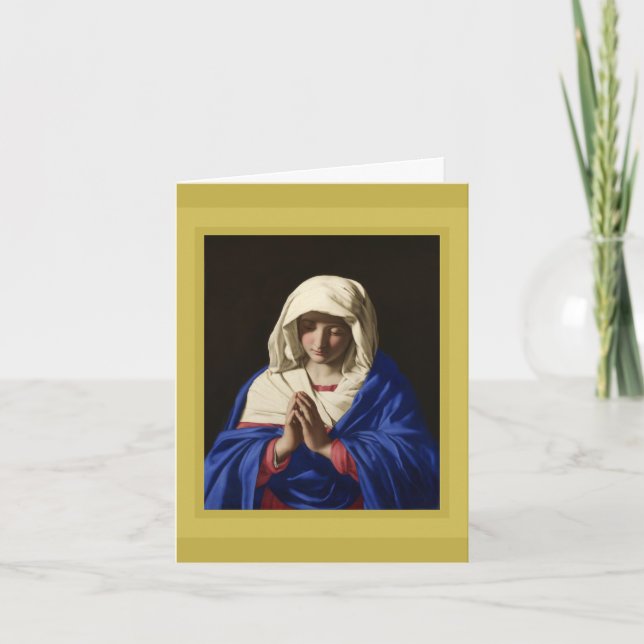 SASSOFERRATO, MADONNA IN PRAYER FERIENKARTE FEIERTAGSKARTE (Vorderseite)