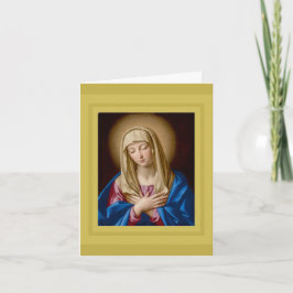 SASSOFERRATO, MADONNA IN PRAYER FERIENKARTE FEIERTAGSKARTE
