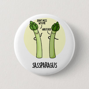 Sassparagus Funny Asparagus Gemüsepuppe Button