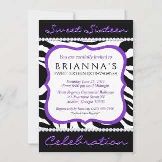 Sassy 16 . Geburtstag Einladung