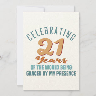 Sassy 21. Geburtstagshöhe Einladung