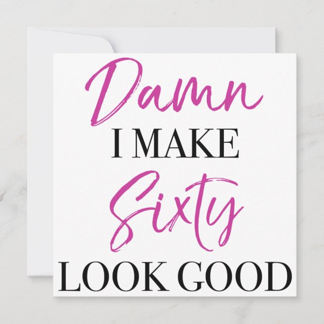 Sassy 60. Geburtstag (Vorderseite)