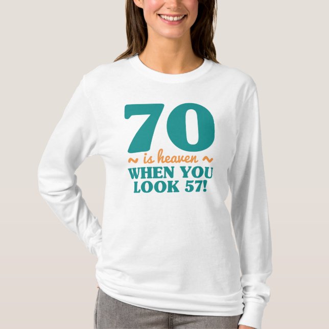 Sassy 70. Geburtstag T-Shirt (Vorderseite)