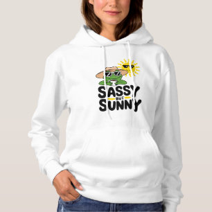 Sassy aber Sunny Frog Design - Funny Summer Women Hoodie