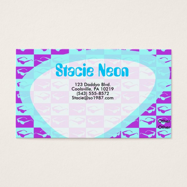 Sassy Achtzigers Karo Spaß Art Design Vibes (Vorderseite)