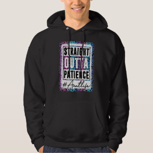 Sassy Aun Straight Outta Patientin Leopard Tante L Hoodie