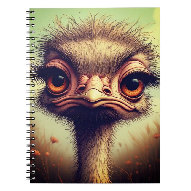 "Sassy Baby Emu" Spiral Notebook Notizblock (Vorderseite)