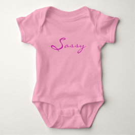 Sassy Baby Girl Sleeper Strampler