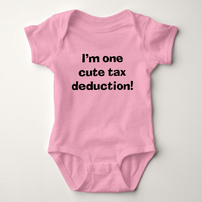 Sassy Baby I'm One Niedlich Tax Deduction Strampler (Vorderseite)