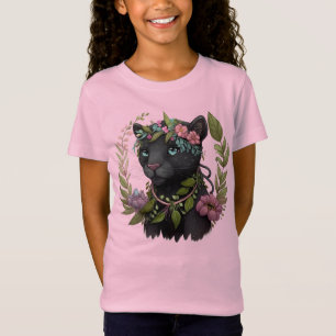 Sassy Black Panther Girl's T - Shirt