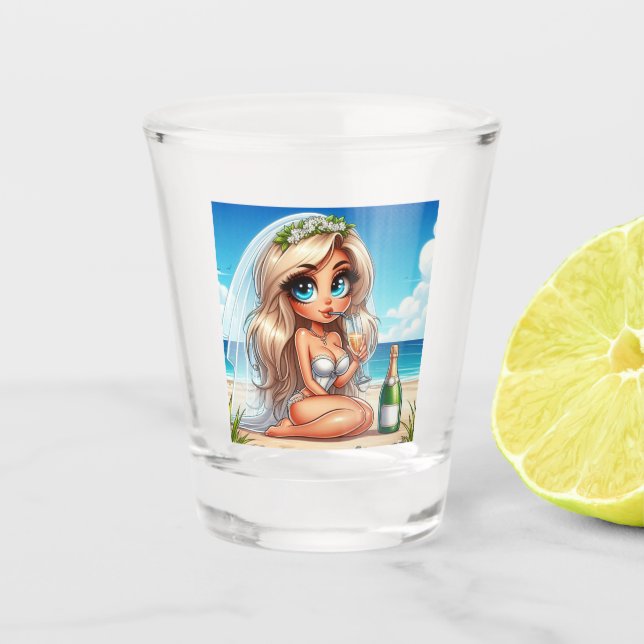 Sassy Bride Shot Glass Schnapsglas (Vorderseite)