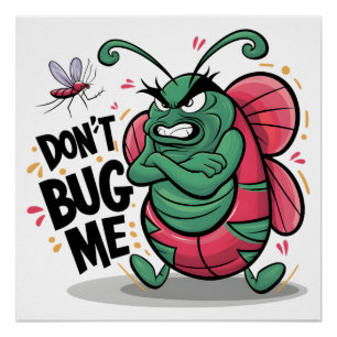 Sassy Bug: Graffiti-inspirierte Whimsikkunst Poster