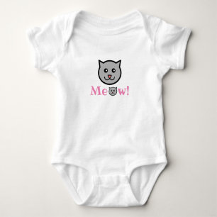 Sassy Cat Baby Bodysuit Baby Strampler