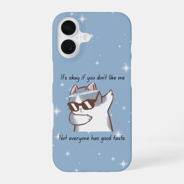 Sassy Cat Phone Case iPhone 16 Hülle (Rückseite)