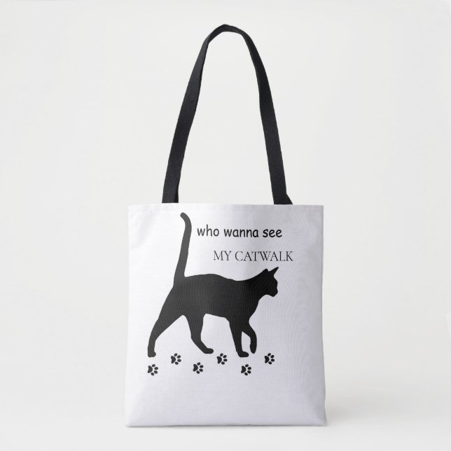 Sassy Catwalk Tote Bag | Funny & Öko Friendly Shou (Vorderseite)