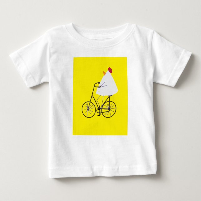 Sassy Chicken Biker Baby T-shirt (Vorderseite)