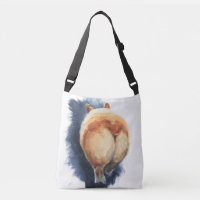 Sassy Corgi-Hintern Kreuz-Körper Taschen-Tasche