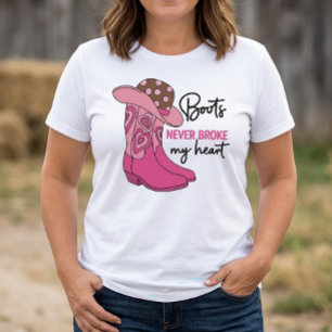 Sassy Cowgirl Rosa Stiefel Western Pferdeliebhaber T-Shirt