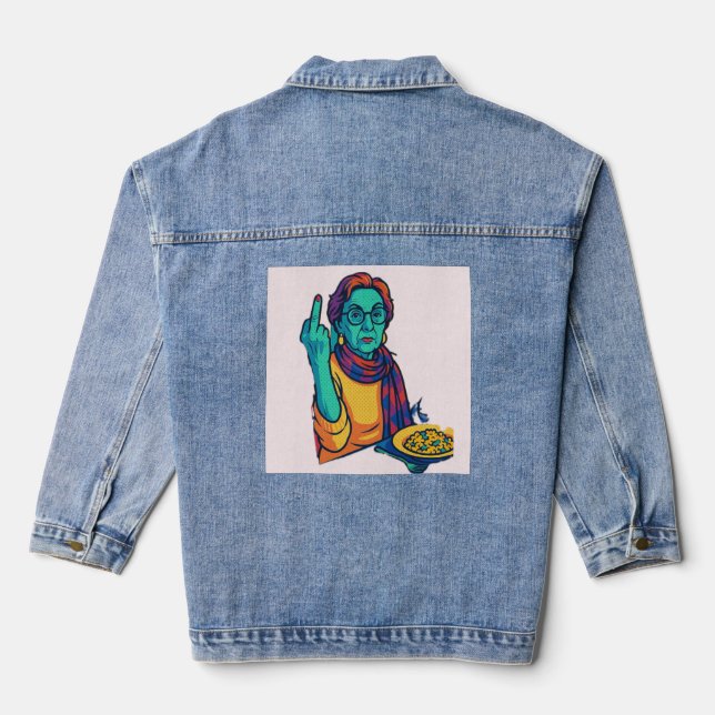 Sassy Denim Jacket-Louise says it without saying i Jeansjacke (Rückseite)