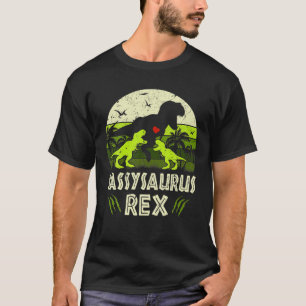Sassy Dinosaur T Rex Sassysaurus 2 Kinder Familien T-Shirt