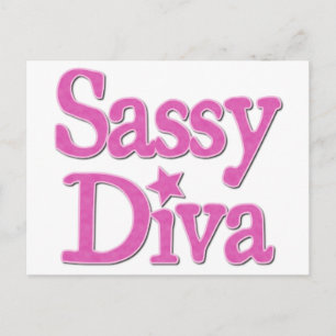 Sassy Diva Postkarte