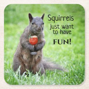 Sassy Eichhörnchen Untersetzer