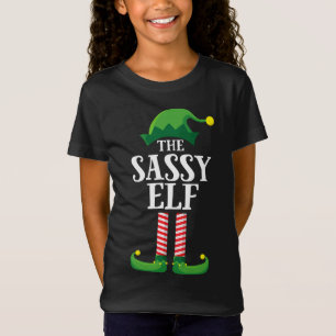 Sassy Elf Matching Family Group Weihnachts-Party T-Shirt