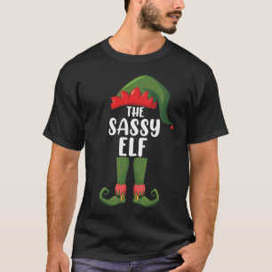 Sassy Elf passende Familien-Gruppen-Weihnachtsfeie T-Shirt