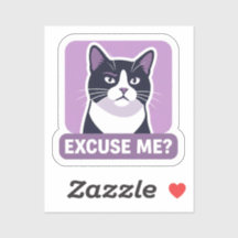 Sassy 'Entschuldigung?' Smoking Cat