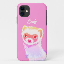 Sassy Ferret in Regenbogenfarben Case-Mate iPhone Hülle