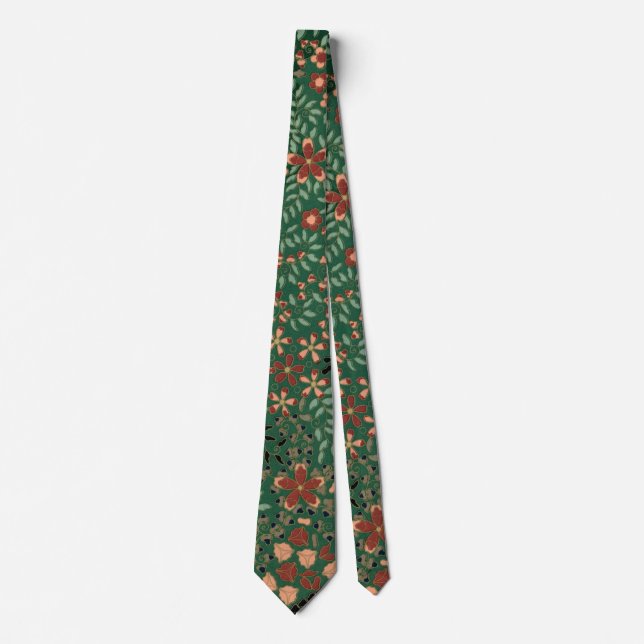 Sassy floral gemustert Neck Tie Krawatte (Vorderseite)