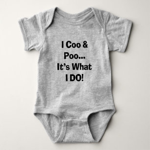 Sassy Funny Baby I Coo & Poo Das mache ich Strampler