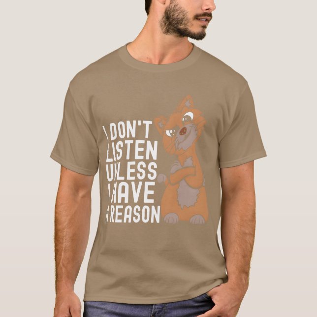 Sassy Ginger Cat Funny Cat Owner Freund T-Shirt (Vorderseite)