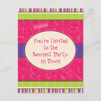 Sassy Girl Geburtstagsparty Einladung