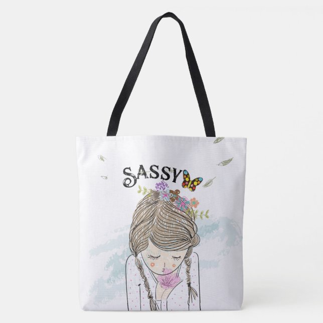 Sassy Girl Power Tasche (Vorderseite)