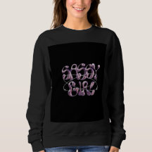 Sassy Girl schwarzer Hoodie | Attitude-Hoodie für 