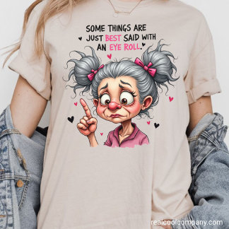 Sassy Grandmas Eye Rolls Tri-Blend Shirt