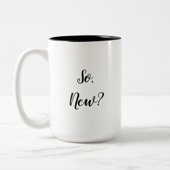 Sassy Greeting Zweifarbige Tasse (Links)