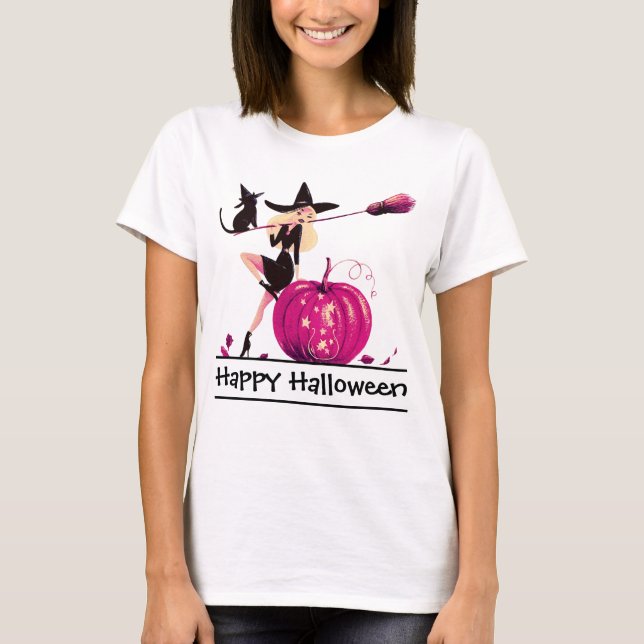 Sassy Halloween Witch Woman's T - Shirt (Vorderseite)